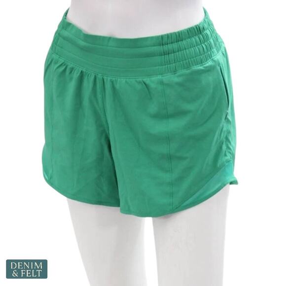 Lululemon Track That High-Rise Lined Short 3” Kelly Green Size 4 🌿🏃‍♀️ - Picture 10 of 16